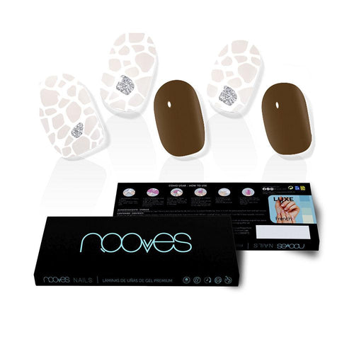 Nooves Láminas De Uñas De Gel Láminas Pre-Curadas Para Uñas Look De Salón