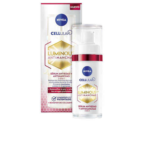 Nivea Luminous 630º Siero Viso 2in1 Anti Età E Anti Macchie Pelle Luminosa E Giovane