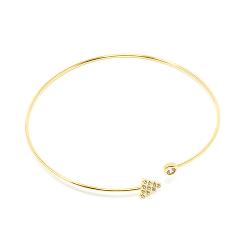 Shabama Pulseras Shabama Bracciale Coney Rigido Oro Lucido