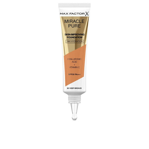 Max Factor Miracle Pure Foundation With 24H Hydration And SPF30 Renew Your Skin