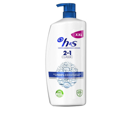 Head & Shoulders H&S Clásico 2In1 Shampooing Avec Après Shampooing Cheveux Propres Sans Pellicules