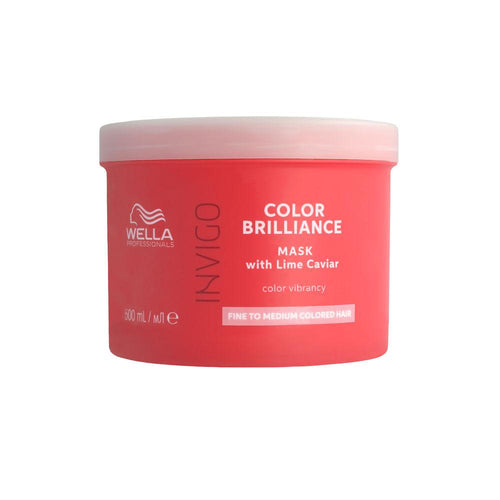 Wella Professionals Invigo Color Brilliance Mascarilla Capilar Protectora Para Cabello Fino Y Normal Protección De Color Intensa