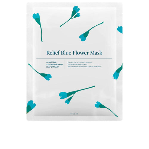 Hyggee Relief Blue Maschera Facciale Floreale Pelle Radiante E Idratata