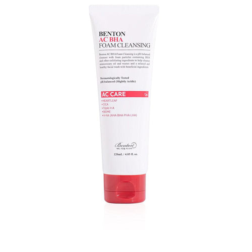 Benton Ac Bha Foam Facial Cleanser Clear And Radiant Complexion