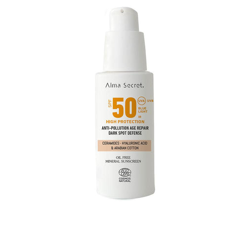 Alma Secret Facial Alma Secret Crema Viso Solare Tinta Naturale SPF50 Protezione Solare Avanzata