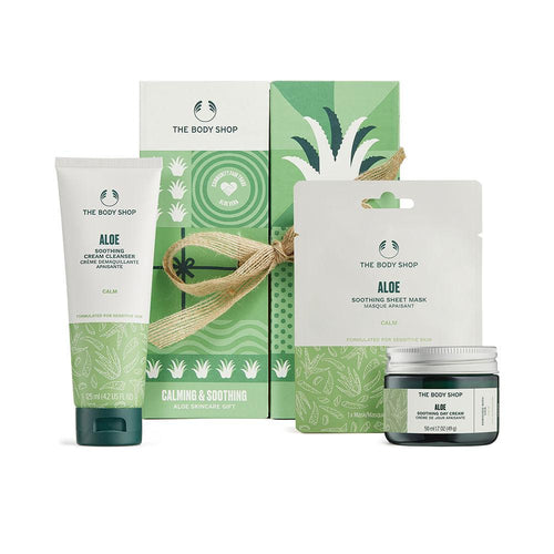 The Body Shop Aloe Facial Cosmetic Set Calm And Hydrate