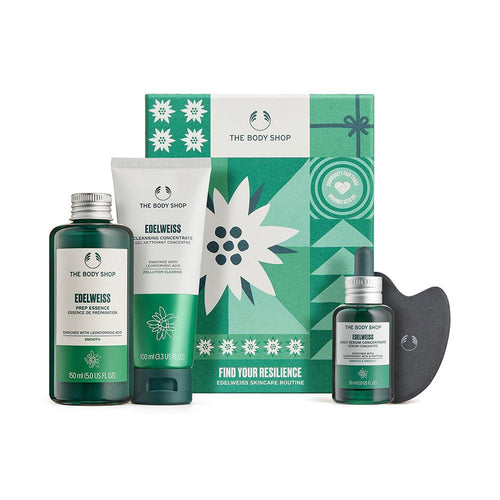The Body Shop Edelweiss Facial Set Deep Hydration And Vitality