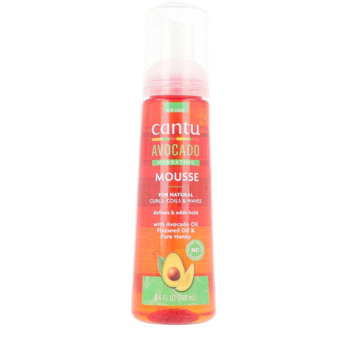 Cantu Avocado Hydrating Styling Mousse Rizos Definidos Todo El Día