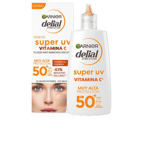 Garnier Delial Super Uv Fluido Viso Solare Pelle Luminosa Ogni Giorno