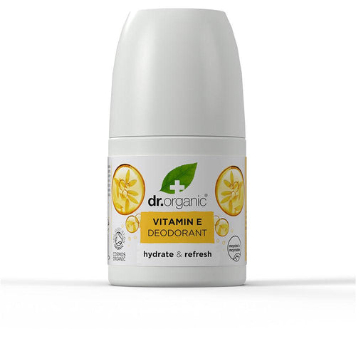 Dr Organic Vitamine E Déodorant Roll On Protection Antioxydante Vegan Naturelle
