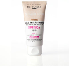 Byphasse Crema Facial Anti Aging Con Tinte Spf50 Plus Protección Facial Uv Máxima