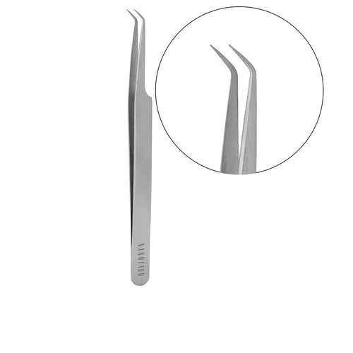 Nanolash Pinzas Pinzette Per Ciglia L Shape Ergonomia E Precisione Professionale