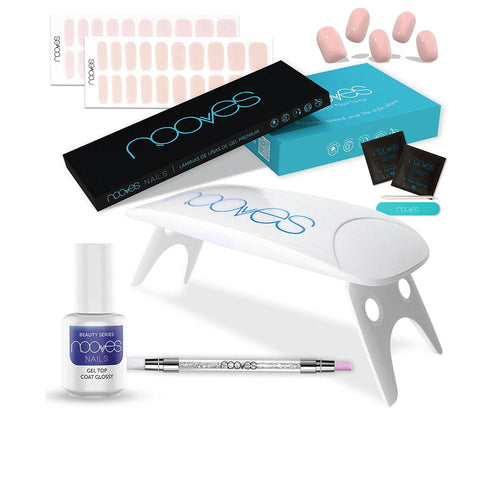 Nooves Láminas De Uñas De Gel Premium Kit De Uñas En Gel Belleza Rosa De Ensueño