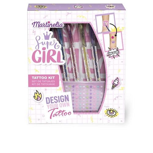 Martinelia Super Girl Kit Tatuaggi Temporanei Espressione Di Stile Unico