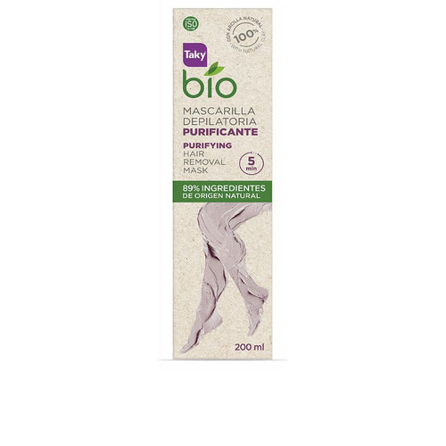 Taky Bio Natural 0% Masque Dépilatoire Purifiant Peau Douce Et Radieuse