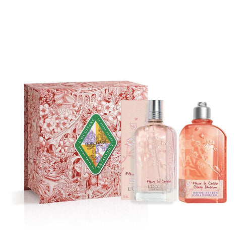 L'Occitane En Provence Flores De Cerezo Coffret Parfum Eau De Toilette Cherry Blossoms Note Fruité Délicate