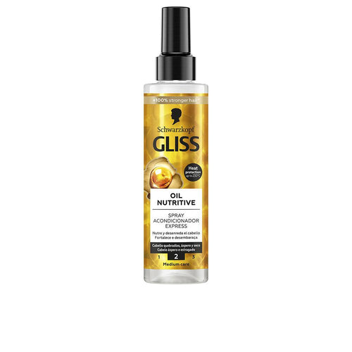 Schwarzkopf Mass Market Gliss Oil Nutritive Acondicionador Spray Capilar Nutrición Profunda
