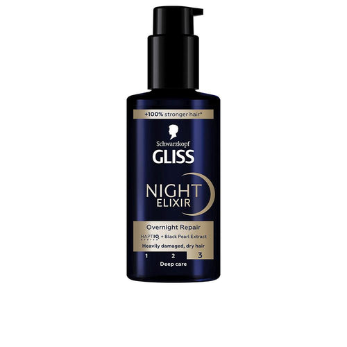 Schwarzkopf Mass Market Gliss Night Elixir Sérum Pour Cheveux Abîmés Restauration Nocturne Efficace