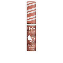 Nyx Professional Make Up Home Alone Lip Gloss Butter Hot Cocoa Swirl Soft Moisturized Vibrant Lips