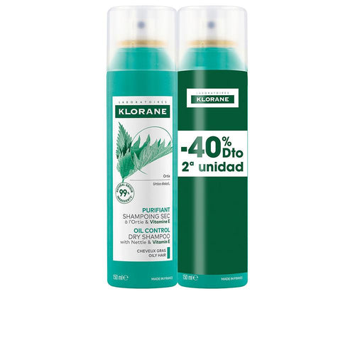 Klorane Ortie Dioïque Shampooing Sec Pour Cheveux Gras Contrôle D'Huile 48 Heures