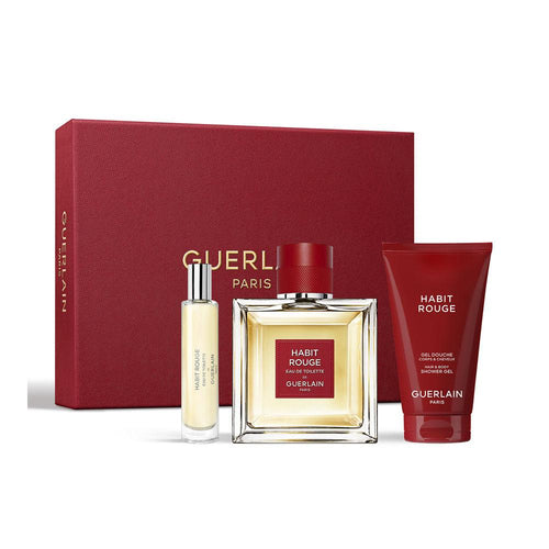 Guerlain Habit Rouge Profumo Eau De Toilette Set Eleganza Passione Energia Infinita