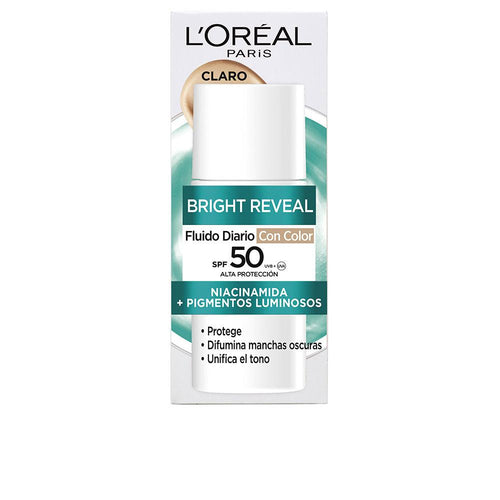 L'Oréal Paris Bright Reveal Niacinamida Fluido Diario SPF50 Piel Radiante Cada Día