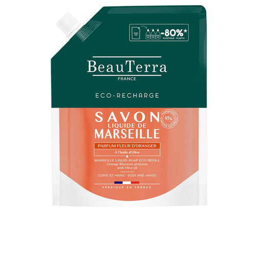 Beauterra Marseille Jabón Líquido Recarga Flor De Azahar Piel Protegida Cada Día