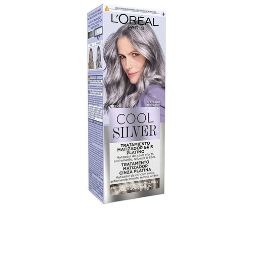 L'Oréal Paris Cool Silver Tratamiento Tonificante Para Cabello Gris Sin Reflejos Amarillos