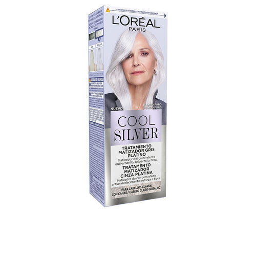 L'Oréal Paris Cool Silver Tratamiento Tonificante Para Cabello Gris Sin Reflejos Amarillos