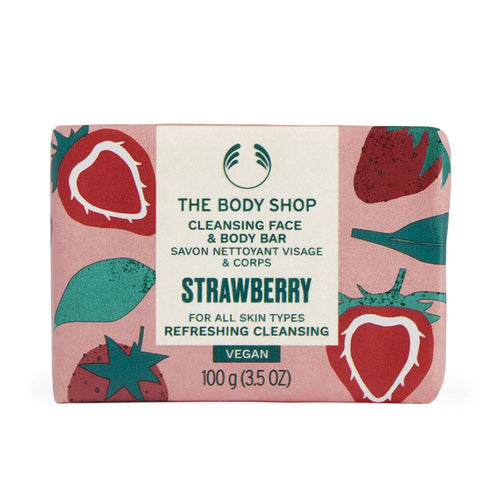 The Body Shop Strawberry Jabón Facial Y Corporal 90% Ingredientes Naturales