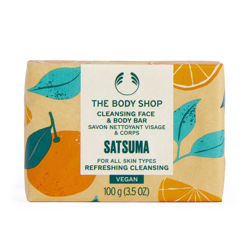 The Body Shop Satsuma Jabón Sólido Para Rostro Y Cuerpo Piel Suave Y Refrescada