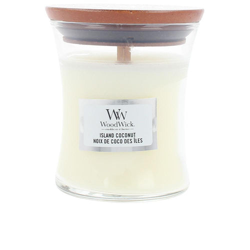 Woodwick Vela Kerze Island Coconut Beruhigender Natürlicher Charme