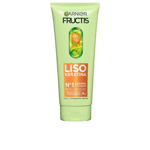 Garnier Fructis Liso Keratina Shampoo Cabello Suave Y Brillante