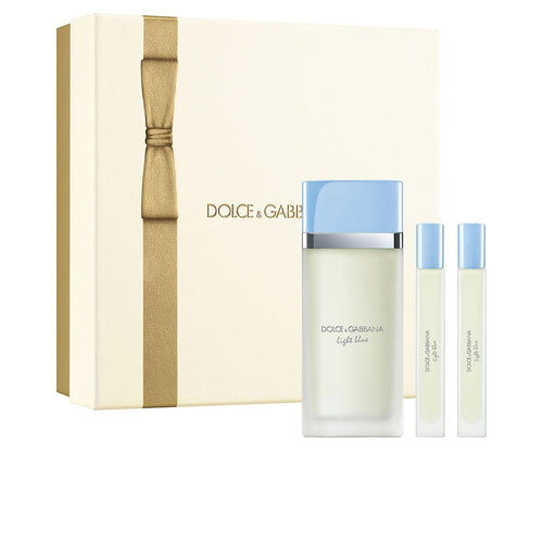 Dolce & Gabbana Light Blue Pour Femme Perfume Eau De Toilette Set Complete Three Items