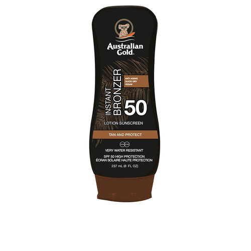 Australian Gold Protezione Solare Lozione Con Bronzer Resistente All Acqua