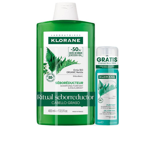 Klorane Ortie Dioïque Talgregulierendes Shampoo Set Experte Sebumkontrolle Formel
