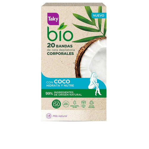 Taky Bio Coco Bandes Cire Dépilatoire 99 Pourcent Naturel