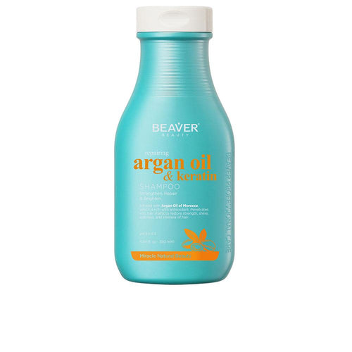 Beaver Argan Oil & Keratin Shampooing Cheveux Soin Profond Et Naturel