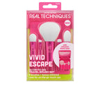 Real Techniques Vivid Escape Makeup Brush Set Natural Flawless Base