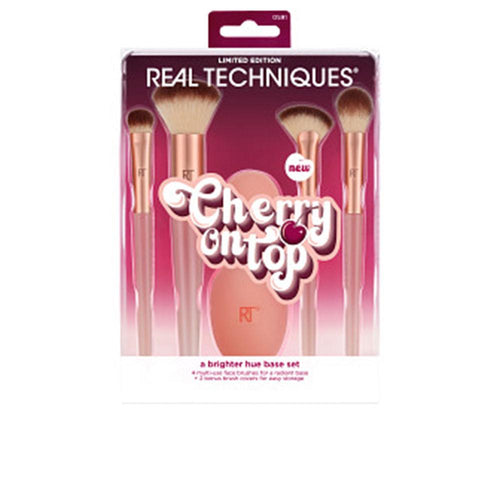 Real Techniques Cherry On Top Makeup Brush Set Effortless Natural Glow