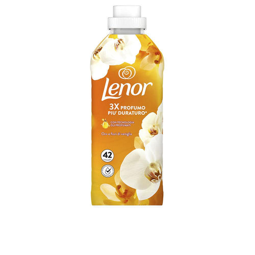 Lenor Flores De Oro Y Vainilla Konzentrierter Flüssiger Weichspüler Sanfte Lang Anhaltende Frische