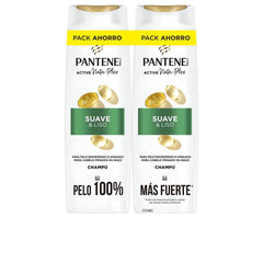 Pantene Suave Y Liso Shampoing Doux Et Lustré Réduit Sécheresse Dompte Frisottis