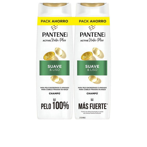Pantene Suave Y Liso Shampoing Doux Et Lustré Réduit Sécheresse Dompte Frisottis