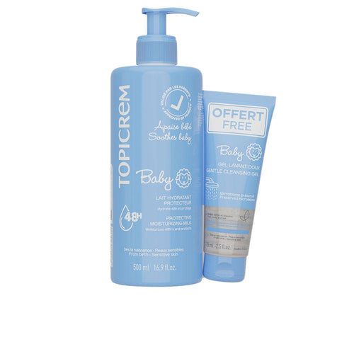 Topicrem Baby Topicrem Baby Moisturizing Milk And Cleansing Gel Set 48 Hour Hydration