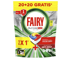 Fairy Platinum Plus Lemon Détergent Lave Vaisselle Propreté Éclatante Assurée