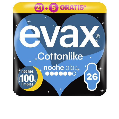 Evax Cottonlike Night Pads With Wings Ultimate Night Comfort