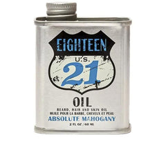 18.21 Man Made Absolute Mahogany Aceite Para Barba Cabello Y Piel Hidratación Profunda Y Reafirmante