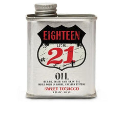 18.21 Man Made Sweet Tobacco Aceite Para Barba Cabello Y Piel Cuidado Diario