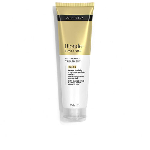 John Frieda Blonde+ Repair System Tratamiento Pre Shampoo Capilar Cabello Más Fuerte Ya