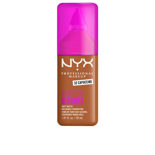 Nyx Professional Make Up Make'em Wonder Base De Maquillaje Cappuccino Cobertura Alta Y Radiante